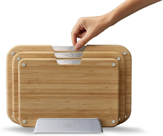 Joseph Joseph Nest Boards 3-piece bamboo chopping board set – actual item photo 2
