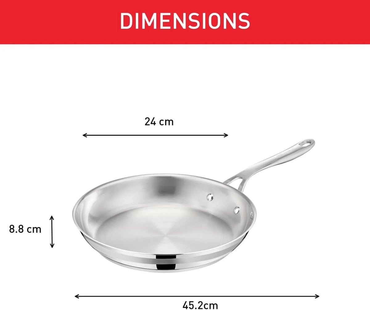 Jamie Oliver by Tefal Cook Smart 24cm stainless steel frying pan – actual item photo 9