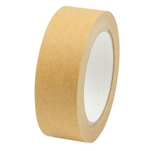 Load image into Gallery viewer, UNBRANDED Strong Paper Packaging Tape 36mm | Fully Recyclable Brown Eco-Friendly Kraft Paper Tape 50m