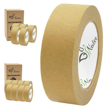 Load image into Gallery viewer, NATEE® Kraft Paper Packaging Tape | Fully Recyclable Sticky Tapes | Strong Eco-Friendly Kraft Paper for Packing Parcels and Boxes 50 Metres x 36mm