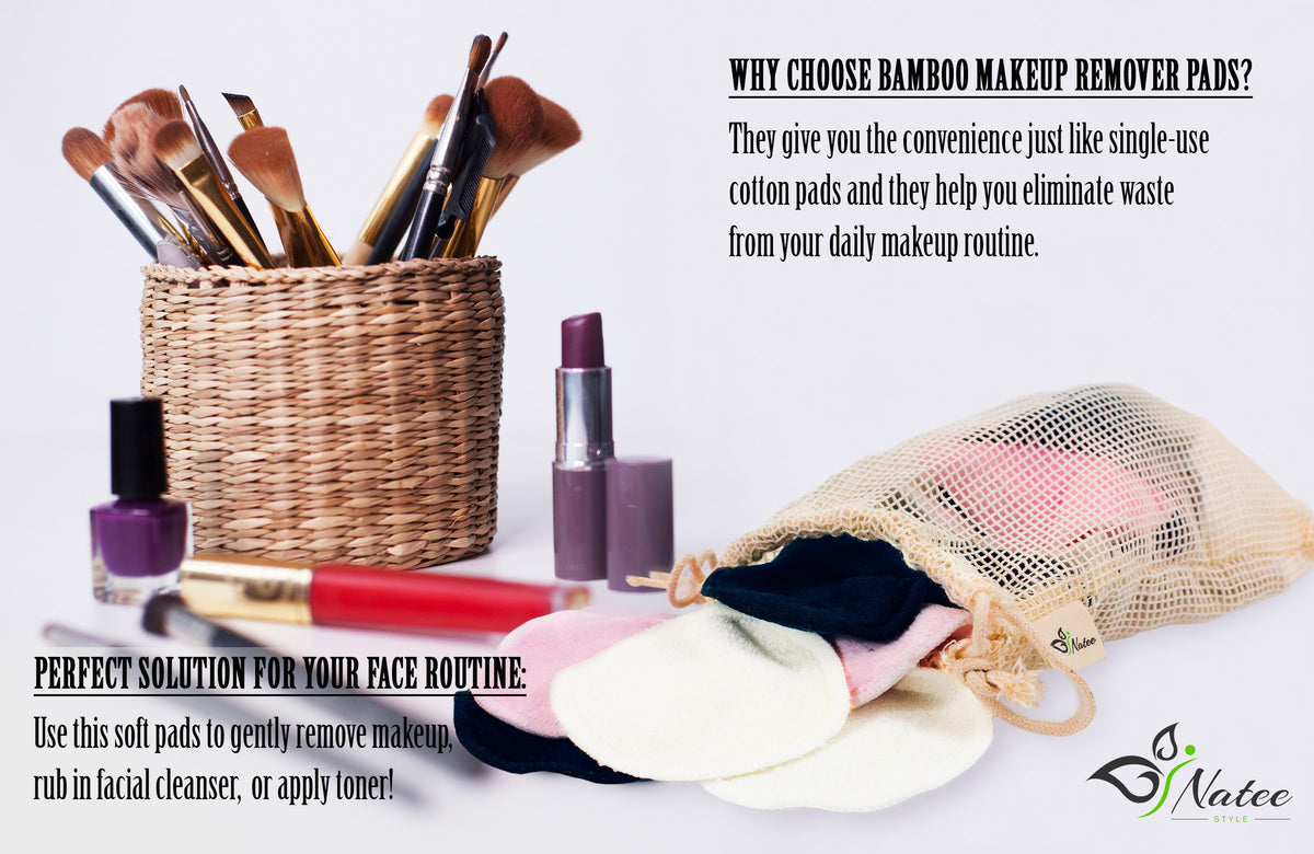 Bamboo reusable cotton pads and velour makeup towel – NATEE photo 9