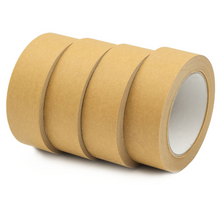 Load image into Gallery viewer, UNBRANDED Strong Paper Packaging Tape 36mm | Fully Recyclable Brown Eco-Friendly Kraft Paper Tape 50m