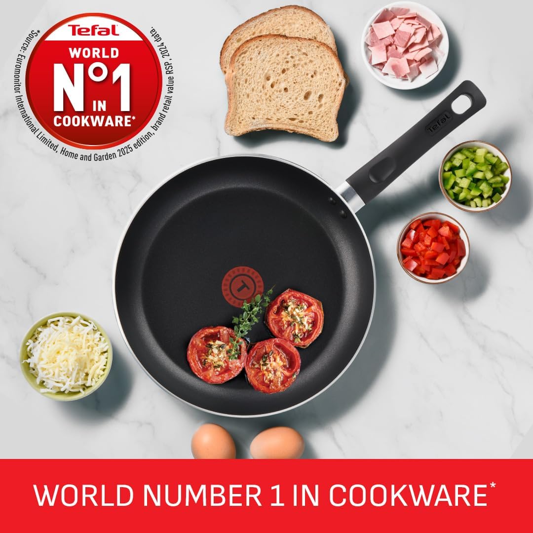 Tefal Taste Non-Stick Frying Pan Set 20cm & 28cm Thermo-Spot Non-Induction New