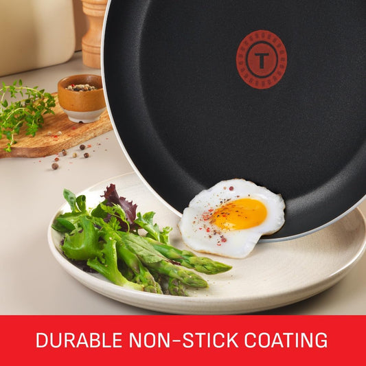 Tefal Taste Non-Stick Frying Pan Set 20cm & 28cm Thermo-Spot Non-Induction New