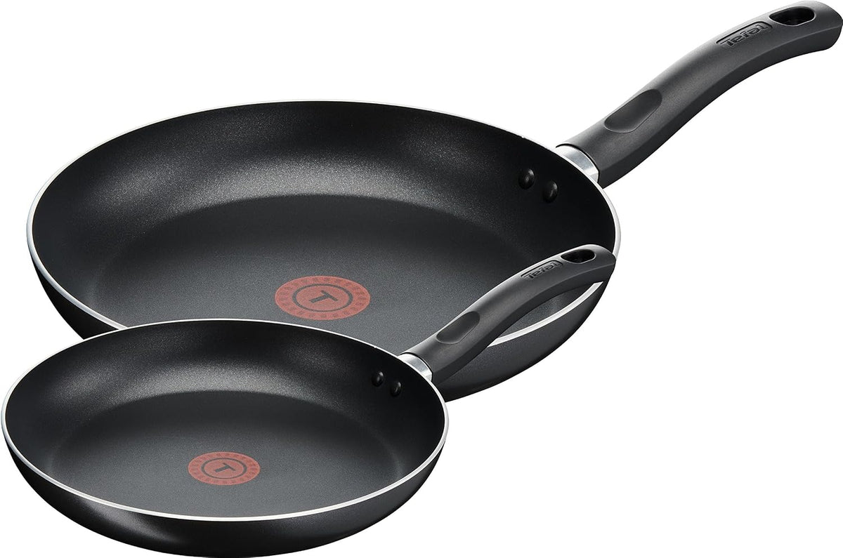 Tefal Taste Non-Stick Frying Pan Set 20cm & 28cm Thermo-Spot Non-Induction New
