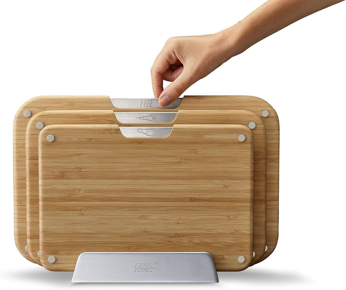 Joseph Joseph Nest Boards 3-piece bamboo chopping board set – actual item photo 2