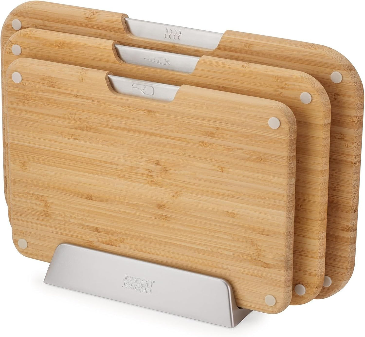 Joseph Joseph Nest Boards 3-piece bamboo chopping board set – actual item photo 1