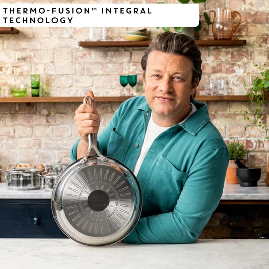Jamie Oliver by Tefal Cook Smart 24cm stainless steel frying pan – actual item photo 2