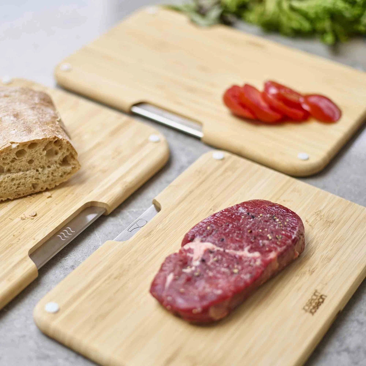 Joseph Joseph Nest Boards 3-piece bamboo chopping board set – actual item photo 6