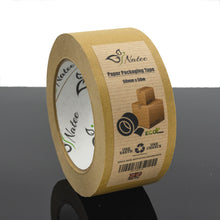 Load image into Gallery viewer, NATEE® Kraft Paper Packaging Tape | Fully Recyclable Sticky Tapes | Strong Eco-Friendly Kraft Paper for Packing Parcels and Boxes  48 Metres x 50mm
