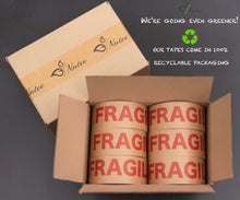 Load image into Gallery viewer, NATEE Paper Packaging Tape Fully Recyclable | Fragile Printed
