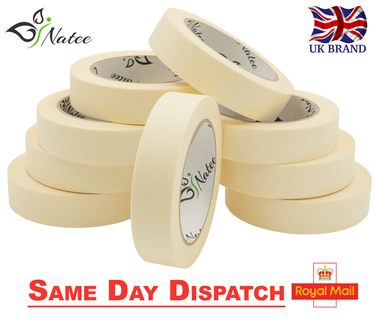 NATEE all-purpose masking tape 25mm x 50m – NATEE photo 1