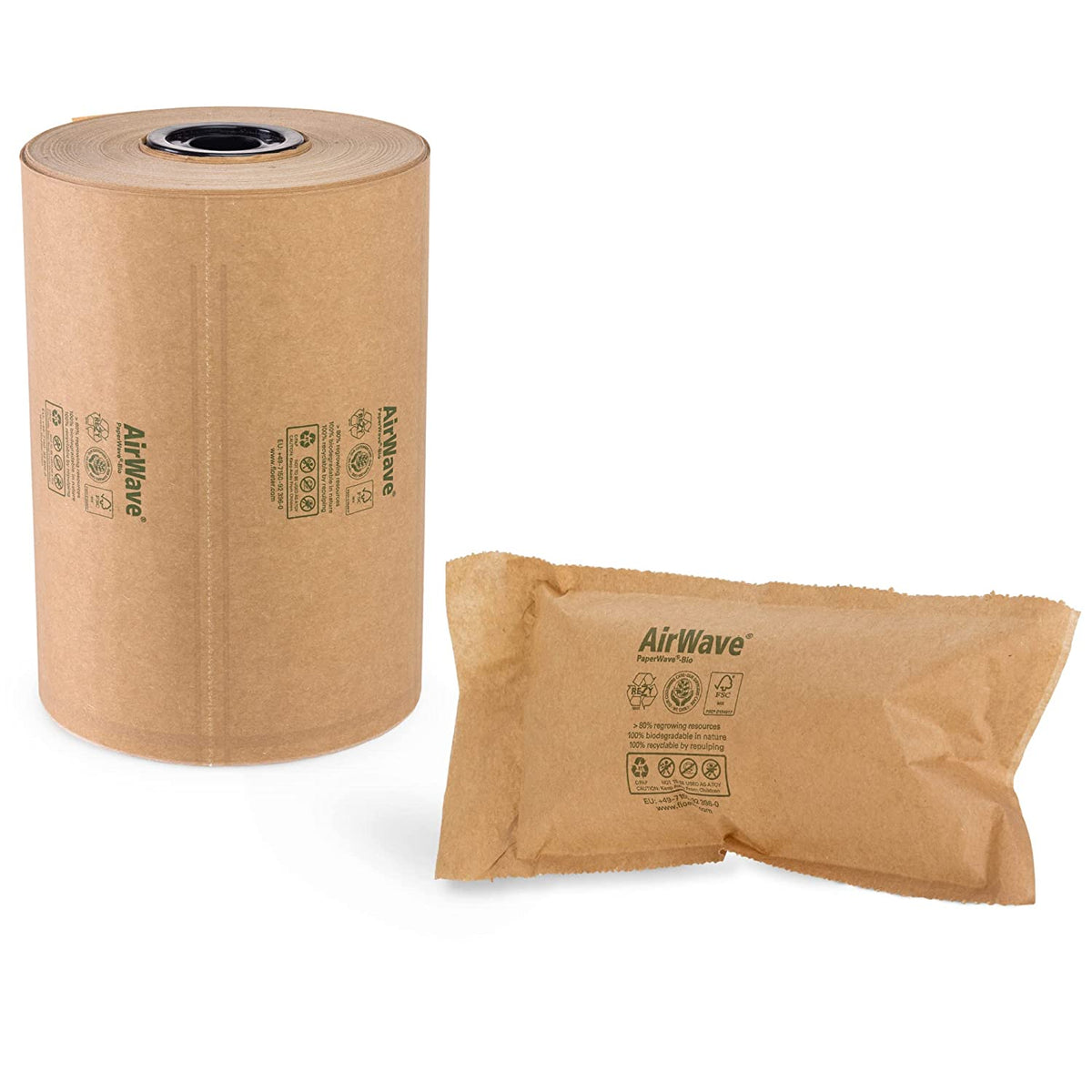 160pcs x PRE-INFLATED BIODEGRADABLE & PAPER AIR PILLOW CUSHIONS Loose Fill Air Pillows Cushion Void 210x100mm