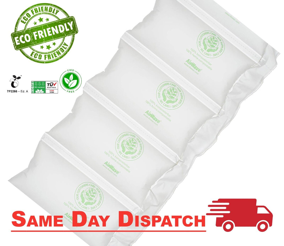 Pre-inflated biodegradable air pillow cushions void fill – NATEE photo 2