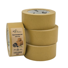 Load image into Gallery viewer, NATEE® Kraft Paper Packaging Tape | Fully Recyclable Sticky Tapes | Strong Eco-Friendly Kraft Paper for Packing Parcels and Boxes  48 Metres x 50mm
