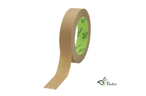 Brown Kraft Paper Packaging Tape Self Adhesive Eco-Friendly 25mm x 50m Rolls